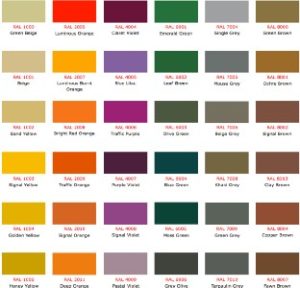 RAL colors